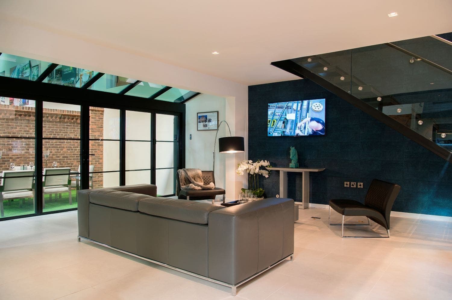 industrial style bifold doors