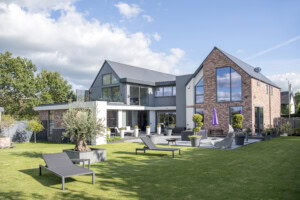 aluminium windows and doors on a luxury house