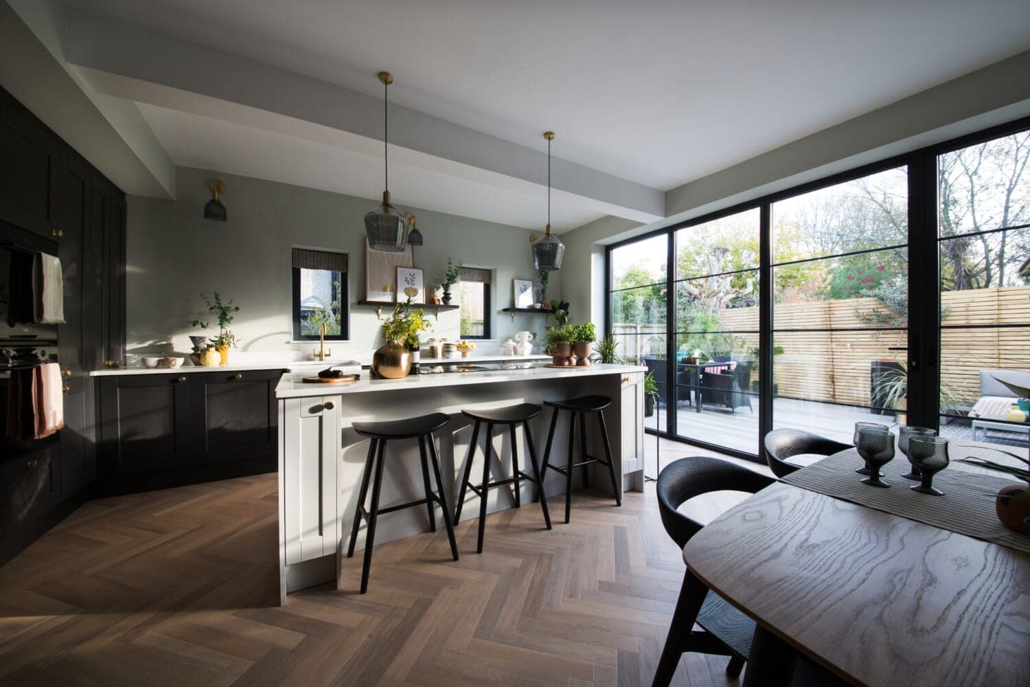 industrial look bifold doors